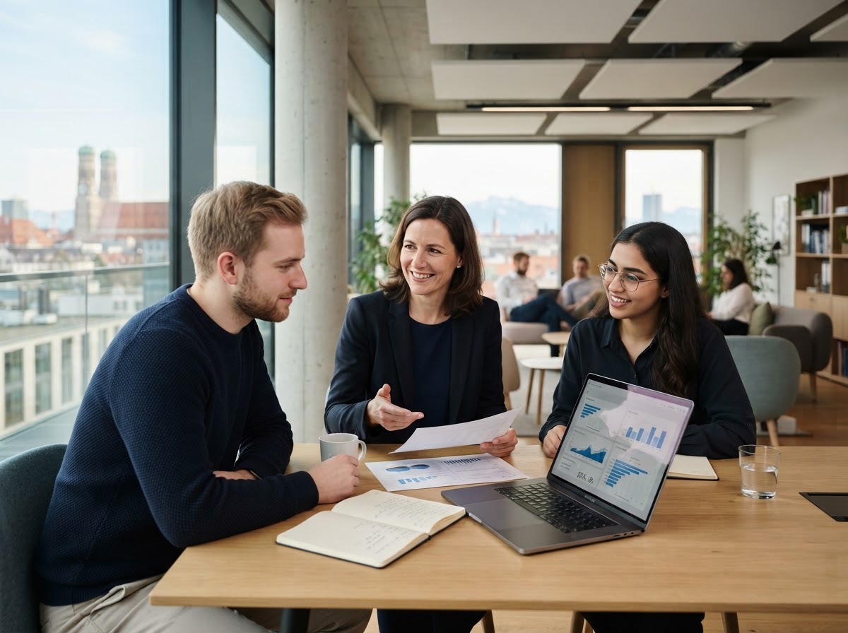 Ertravin KI Darstellung eines Datenanalyse-Dashboards mit Markttrends